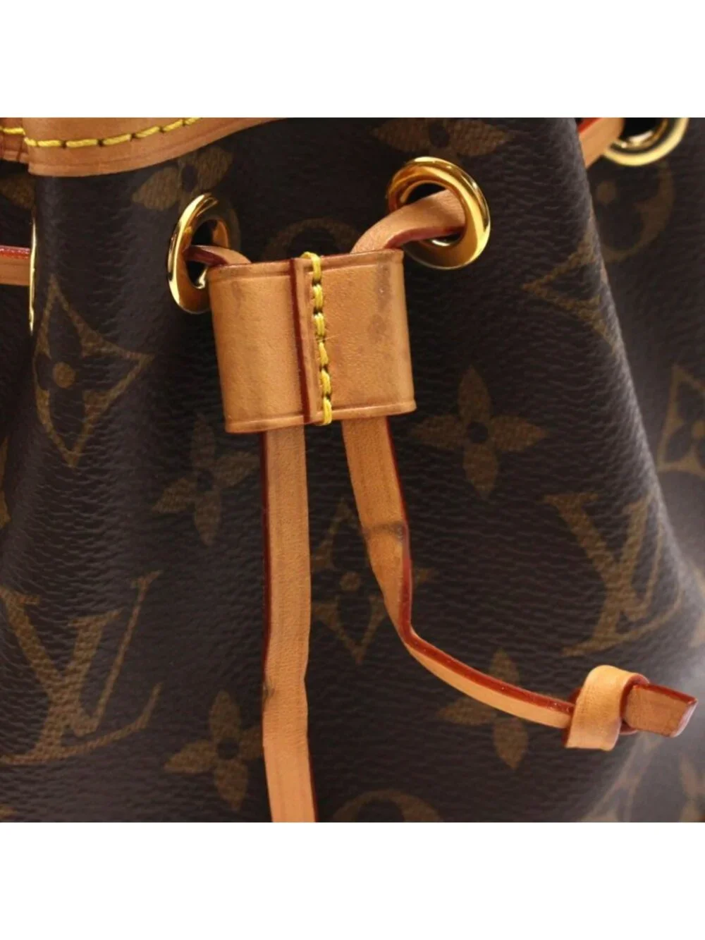 Louis Vuitton Nano Noe Monogram Shoulder Bag Canvas